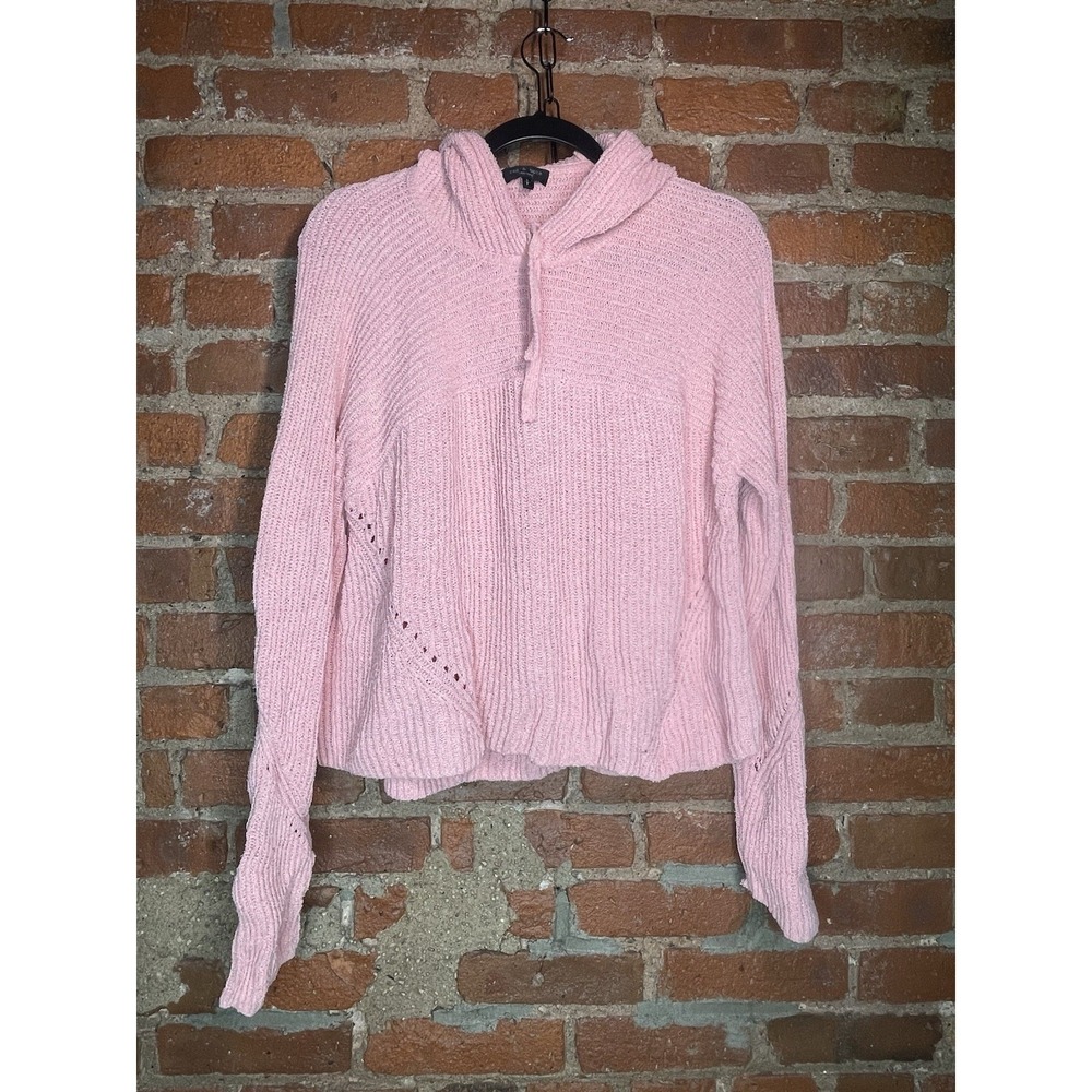Rag & Bone Sunny Women's Hoodie Size S Pink Woven Organic Cotton Hoodie